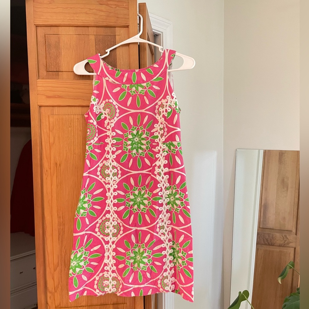 Lilly Pulitzer Pink and Green Sleeveless Sundress